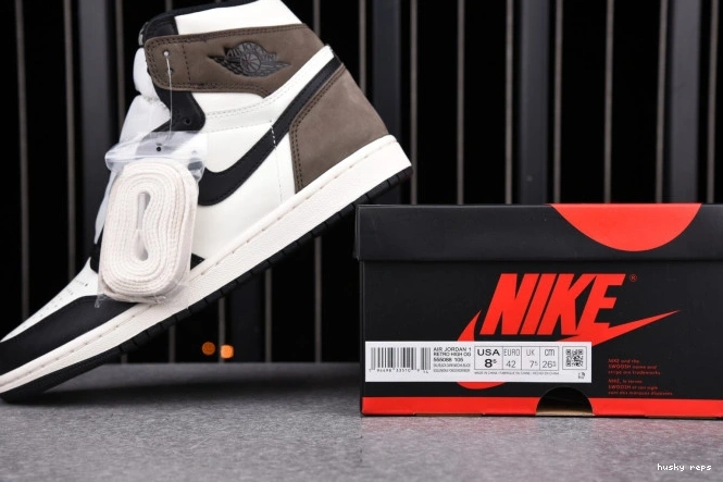 Rep Husky MOCHA 555088-105 AIR JORDAN DARK HIGH RETRO 1 0715